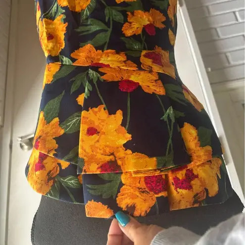 Tuckernuck NEW WITH TAGS Hyacinth House Margot Ruffle Strapless Midi Dress Blue Size M