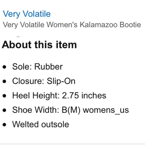 Very Volatile Black Suede Booties 7.5