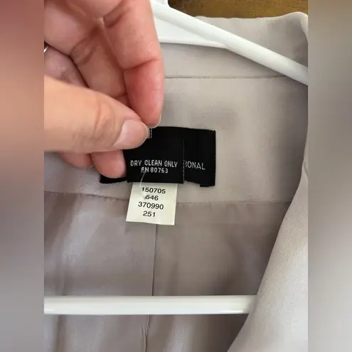 Moda International Lilac Blazer Tailored Suit Jacket Silk Lined Women's Size 8 Purple