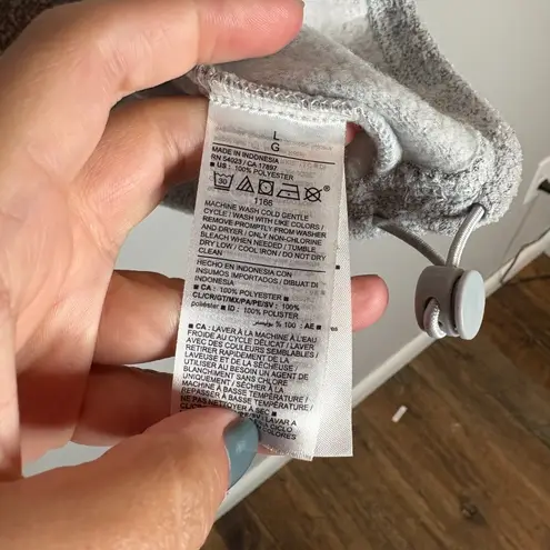 Old Navy  grey terry cropped zip up pullover