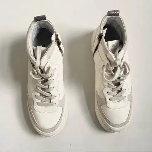 Miz Mooz Alyce White leather High-Top Sneakers