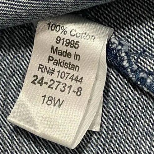 Jessica London Lightweight Denim Jacket Size 18W New In Packaging