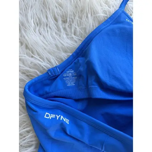 DFYNE Impact Longline Strappy Top Electric Blue Size Medium
