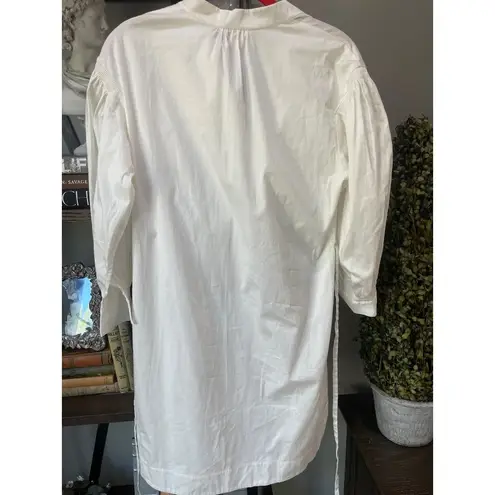 Rebecca Taylor 3/4 Sleeve Twill Belted Dress Milk Womens Size Small