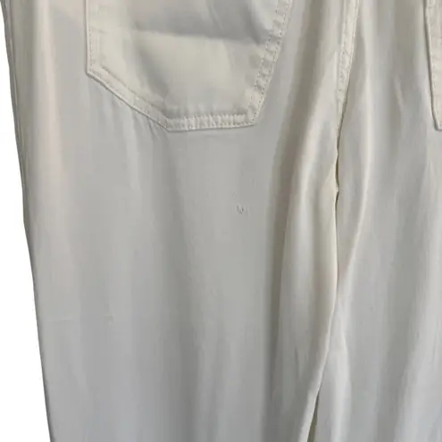 Givenchy Double Fabric Patchwork High-Waisted Trousers Ivory White Size 29