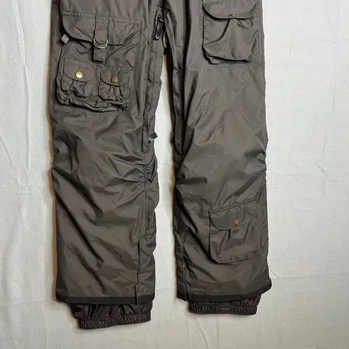 Monix New Era Womens Cargo Snow Pants Size XS Ski Snowboard Pant Fleece Insert Gray