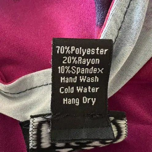 Clara Sun Woo Cold Shoulder Watercolor Top | Pink/Blue | Small