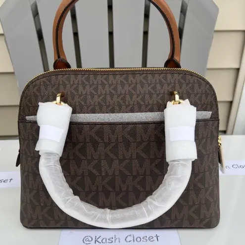 Michael Kors Brown Dome Satchel Handbag