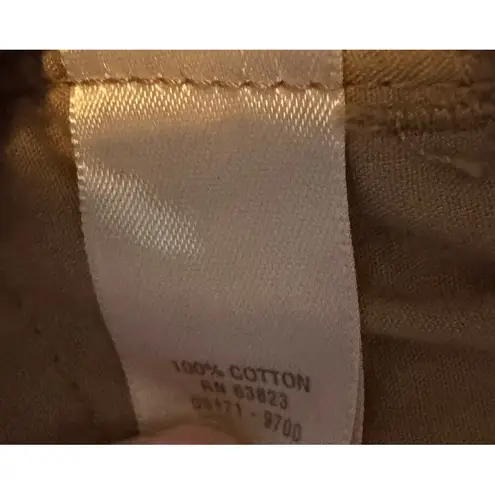 C.J. Banks Khaki Pants Relaxed Fit Pleated Front Casual Trousers Slacks 24W Tan Size undefined