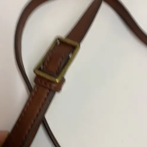 Margot Cognac slim Crossbody purse A27 Brown