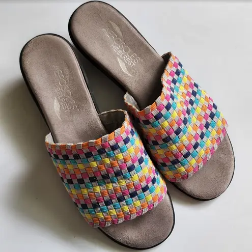 Aerosoles Cake Badder multicolored slide sandals size 6