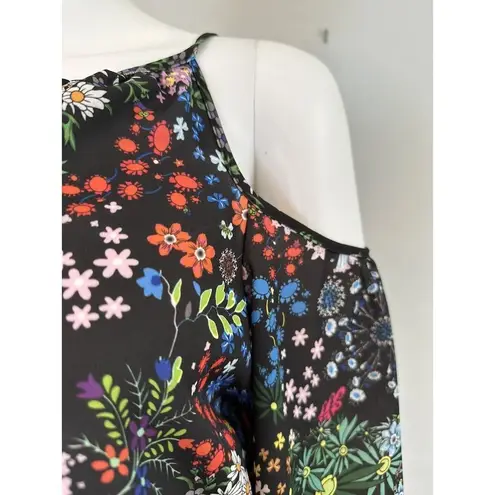 Krass&co New NY& Cold Shoulder Scuba Twoffer Midi Dress Sz M