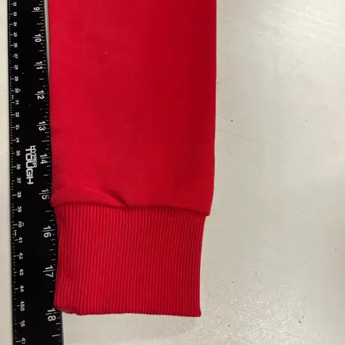 GC Red Cropped Hoodie Sweatshirt Long Sleeve Casual Women's Small New With Tags