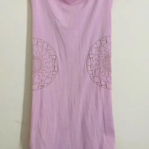Anue by New Balance Pink Ruched Mandala Boat Neck Tank size XS Activewear Yoga
