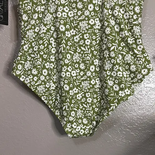 Catalina Swim Green Floral One-Piece Swimsuit