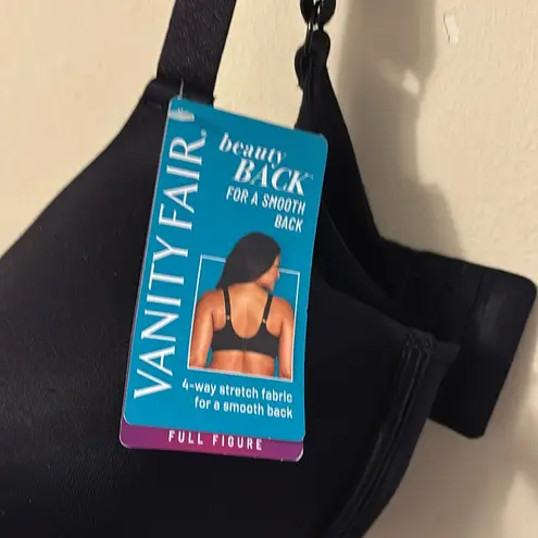Vanity Fair Black Full-Coverage Bra