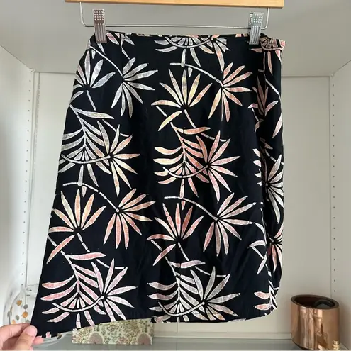 Tropical Earth Tones Island Wear Beachy Sarong Wrap Short Skirt Beach Coverup OS Black Size undefined