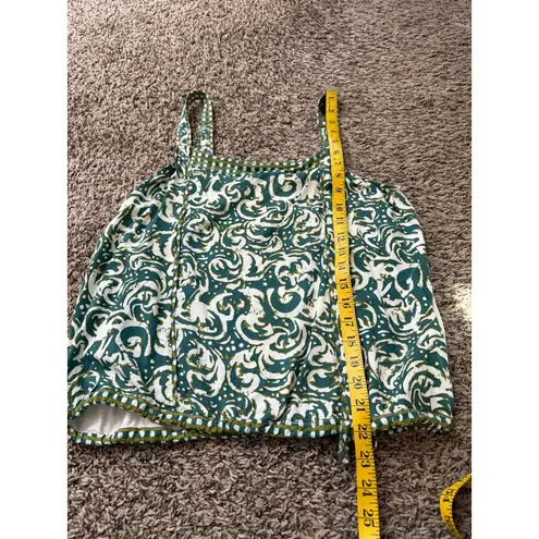 Anthropologie Tiny Green Tank Top Sz M Boho Feminine Colorful Summer Size M