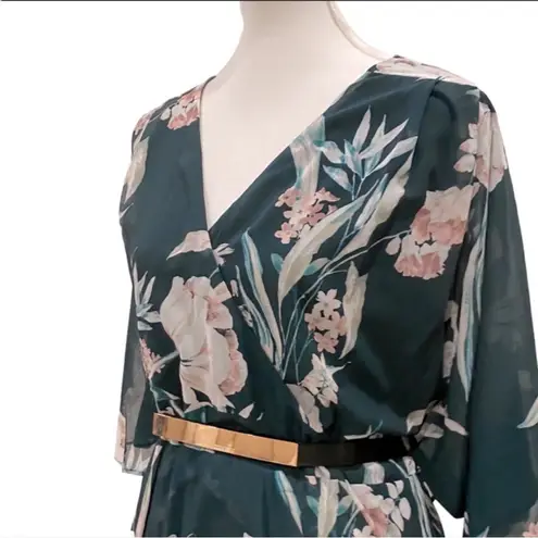 City Chic Green Cocktail Dress 20 Plus Size Semi Formal Dress Holiday Party Boho