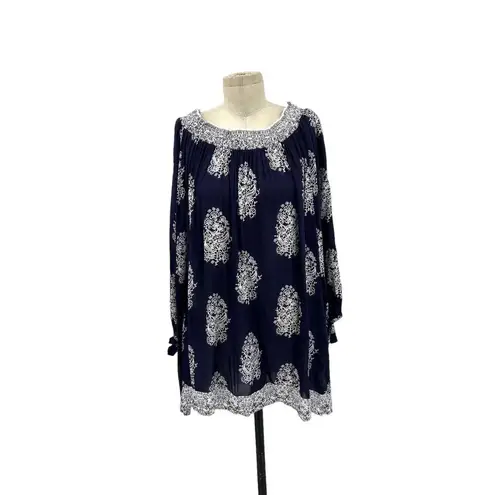 Faithfull the Brand Mali Dress in Devani Print Navy Blue Size US 6