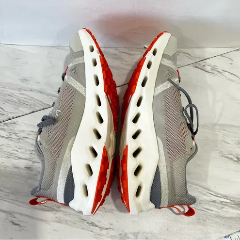 on cloud On Running Cloudsurfer Trail Women's Size 10.5 Athletic Shoes Gray Orange Ivory