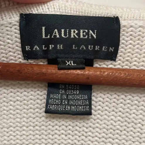 Ralph Lauren Lauren  knit button up sweater Size XL