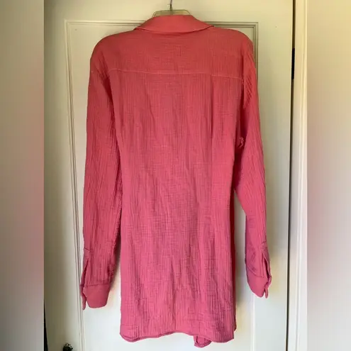 ONIA Cotton Gauze Wrap Dress XL