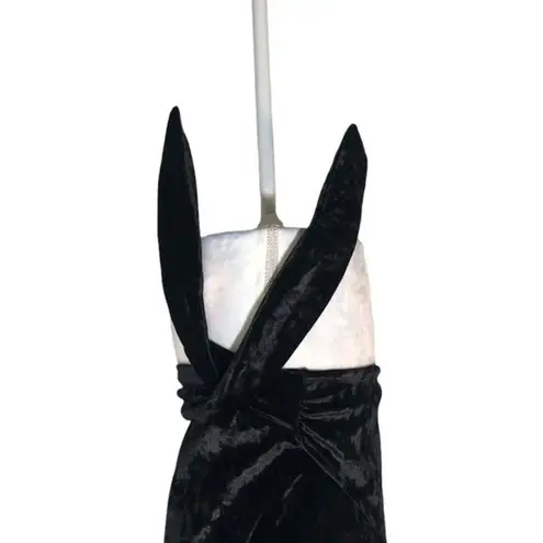 Planet Gold NWOT Black Velvet Faux Wrap Top Blouse