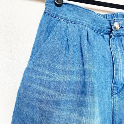 Wednesday Free Wide Leg Light Weight Denim Pants Size Small