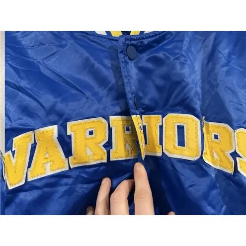 Pro Standard Warriors Satin Jacket Large L FLAW AS IS Blue
