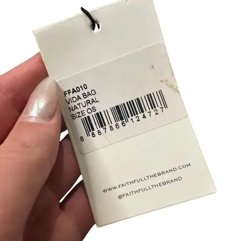 Faithfull the Brand Vida Bag Natural Woven wicker Tan Honeycomb Basket Bag NEW