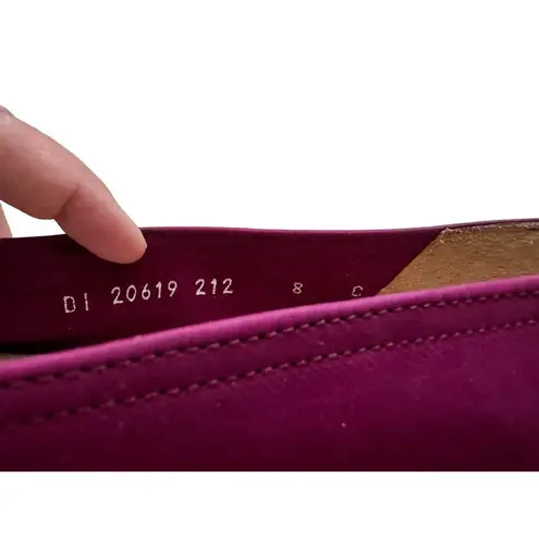 Salvatore Ferragamo Suede Ballet Flats Purple Magenta Size 8