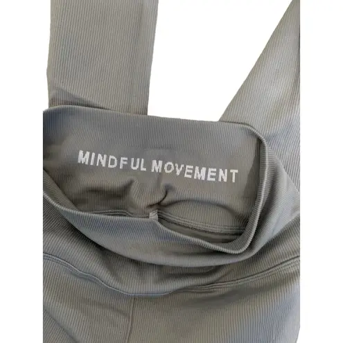 Alo seamless high waisted ribbed legging sterling size XS NEW Gray