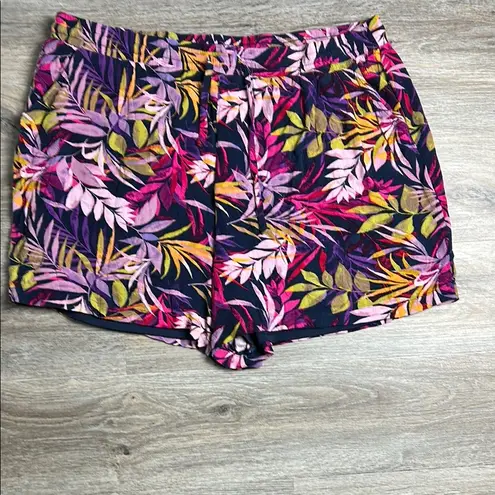Torrid Floral Multicolor Shorts Size 3X Pink