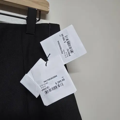 Sandro Hodei Culottes Pants 40 EU 8 US Black Pleated Cropped Wide Leg