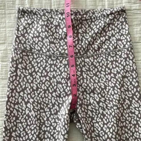 Varley High-Rise Neutral Taupe Animal Print Leopard Cheetah Leggings Size XS