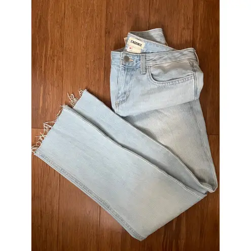 L'Agence Milana Low-rise Stovepipe Light Blue Denim Jeans