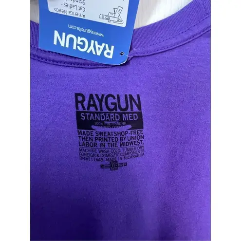 NWT Raygun Funny Graphic Tee Purple Size M