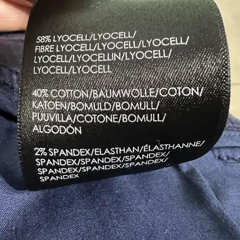 Liverpool Pants Womens 4 Blue Evening Blue Chino Straight Leg Stretch Trousers