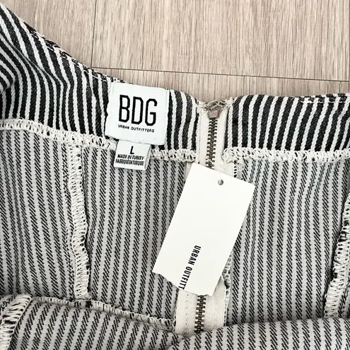 BDG NWT  Urban Outfitters Hudson Pinstripe Denim Mini Dress Size Large