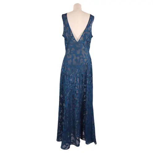 Victoria's Secret Vintage  1980's Nightgown & Robe Teal Sz Large