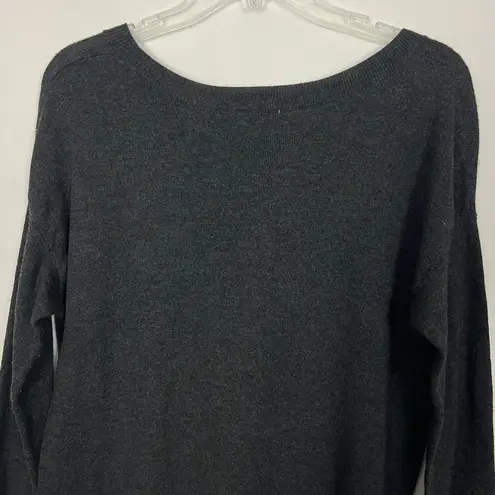 Iz Byer Gap Bella Circle Wool Blend Charcoal Pullover Sweater Size Small
