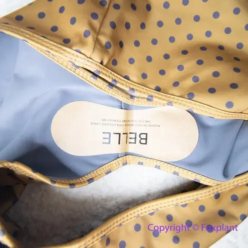 New! Belle the Label Free People Rae polka dot bikini swim bottom, size S Brown