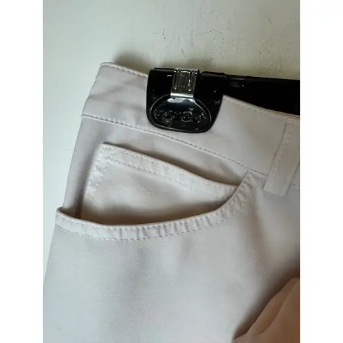 Escada Pants Women Medium White Tapered Ankle Luxury Preppy Career Casual