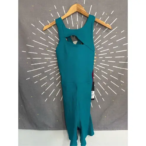 NWT Carbon38 Cut Out Short Ribbed One Piece Blue Size M