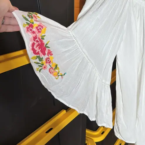 Johnny Was Casey Bell Sleeve Tunic Coverup CSW5419 Size Small Oversized