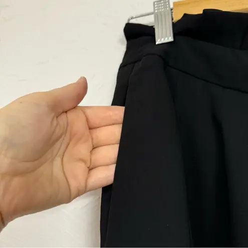 Tahari Black Wide Leg Trousers Dress Pants Women 4 Paperbag Waist Classic Preppy