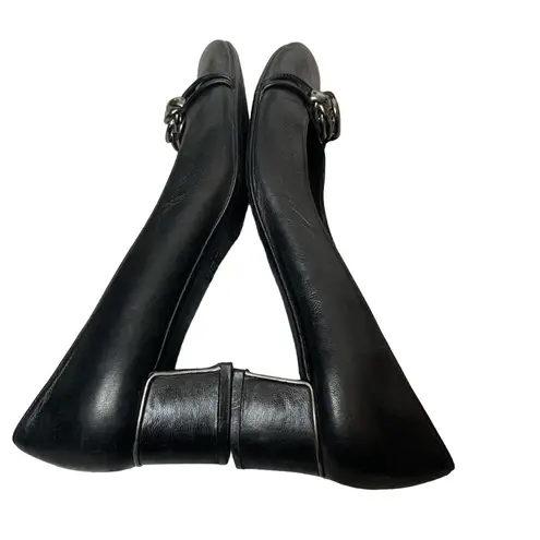 Stuart Weitzman  caged heel chain link loafer - Image 2