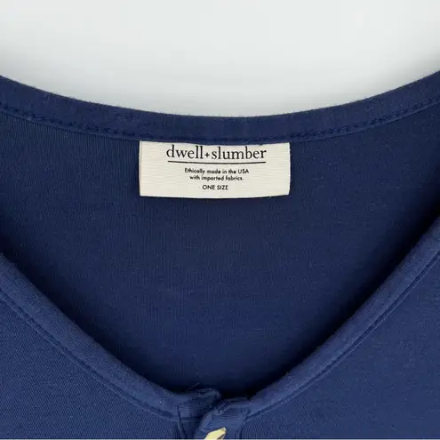 DWELL+SLUMBER Cocoon Dress Navy Blue O/S Nursing Loose Fit Postpartum Kaftan Size undefined