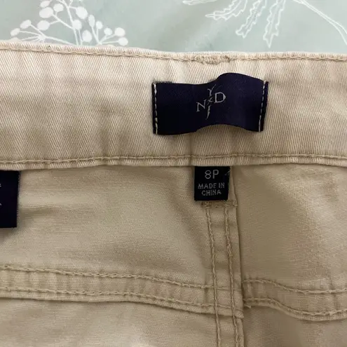 NYDJ Women's Straight Leg Jeans - Cream Beige Size 8P